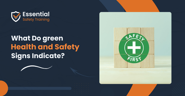 green health and safety signs indicate
