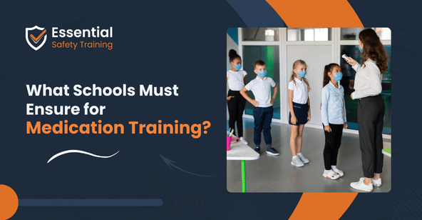 What must schools ensure regarding staff training for medication administration
